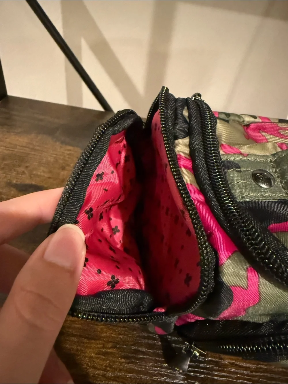 lug Pink and Green Camo Cosmetic Pouch - Picture 5 of 12